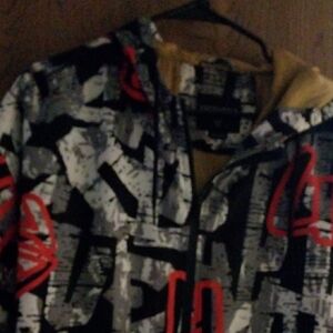 Graphic Black and Red Hoodie